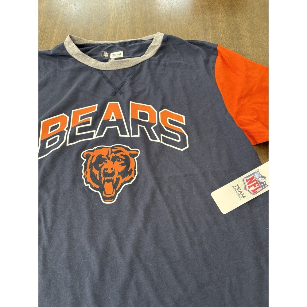 Chicago Bears Shirt Mens Size Large NFL Football Team Apparel Cotton Tee‎ New